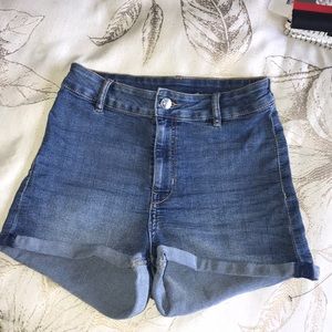Mini denim shorts